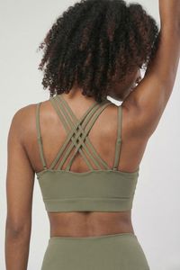 CoreFit Strappy Sports Bra Apparel & Accessories > Activewear > Sports Bras by Profit Outfits