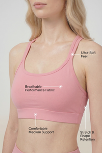 CoreFit Strappy Sports Bra Apparel & Accessories > Activewear > Sports Bras by Profit Outfits