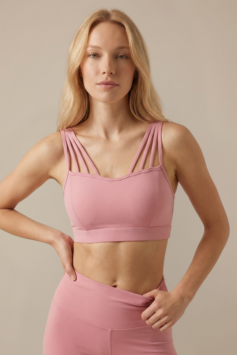 CoreFit Strappy Sports Bra Apparel & Accessories > Activewear > Sports Bras by Profit Outfits