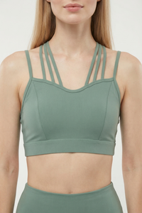 CoreFit Strappy Sports Bra Apparel & Accessories > Activewear > Sports Bras by Profit Outfits