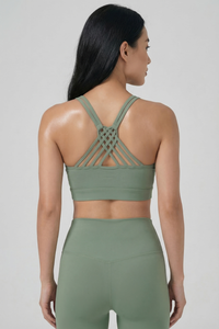 CoreFit Strappy Sports Bra Apparel & Accessories > Activewear > Sports Bras by Profit Outfits