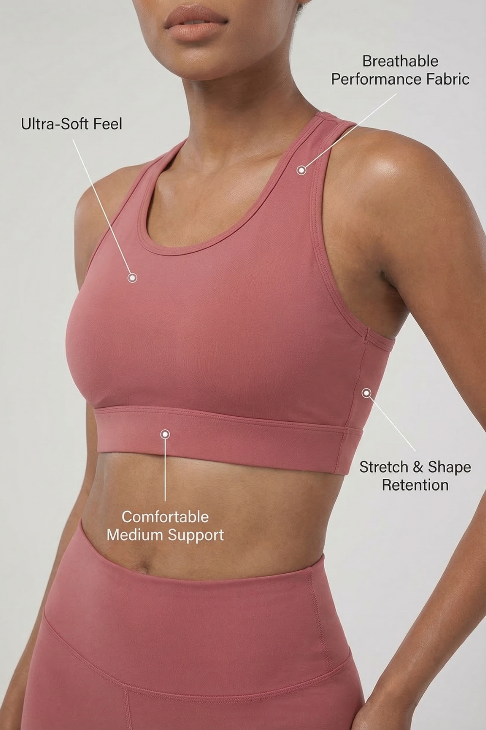 CoreFit Training Sports Bra Apparel & Accessories > Activewear > Sports Bras by Profit Outfits