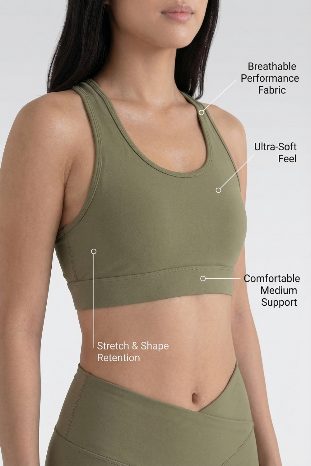 CoreFit Training Sports Bra Apparel & Accessories > Activewear > Sports Bras by Profit Outfits
