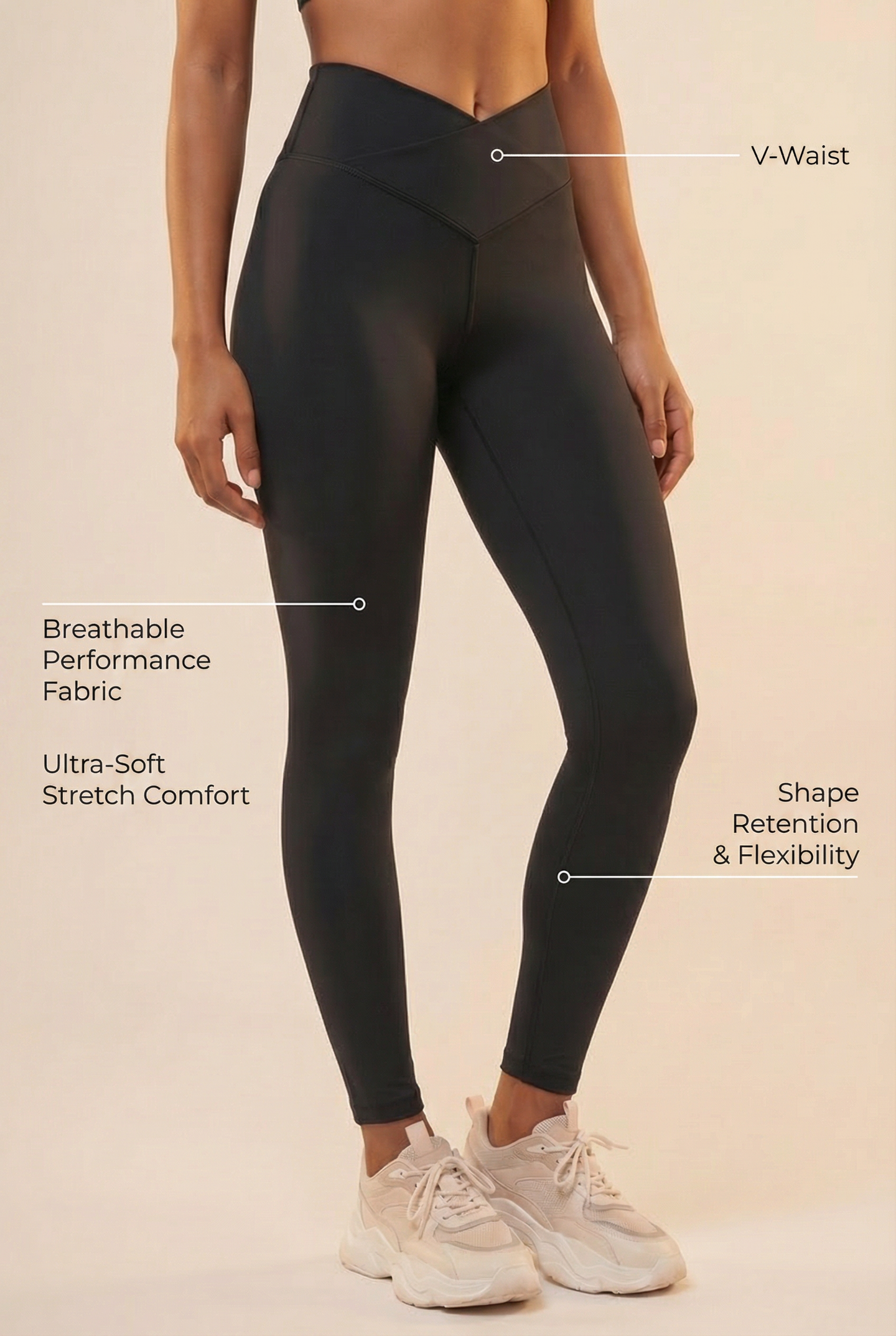 CoreFit V-Waist Legging  by Profit Outfits