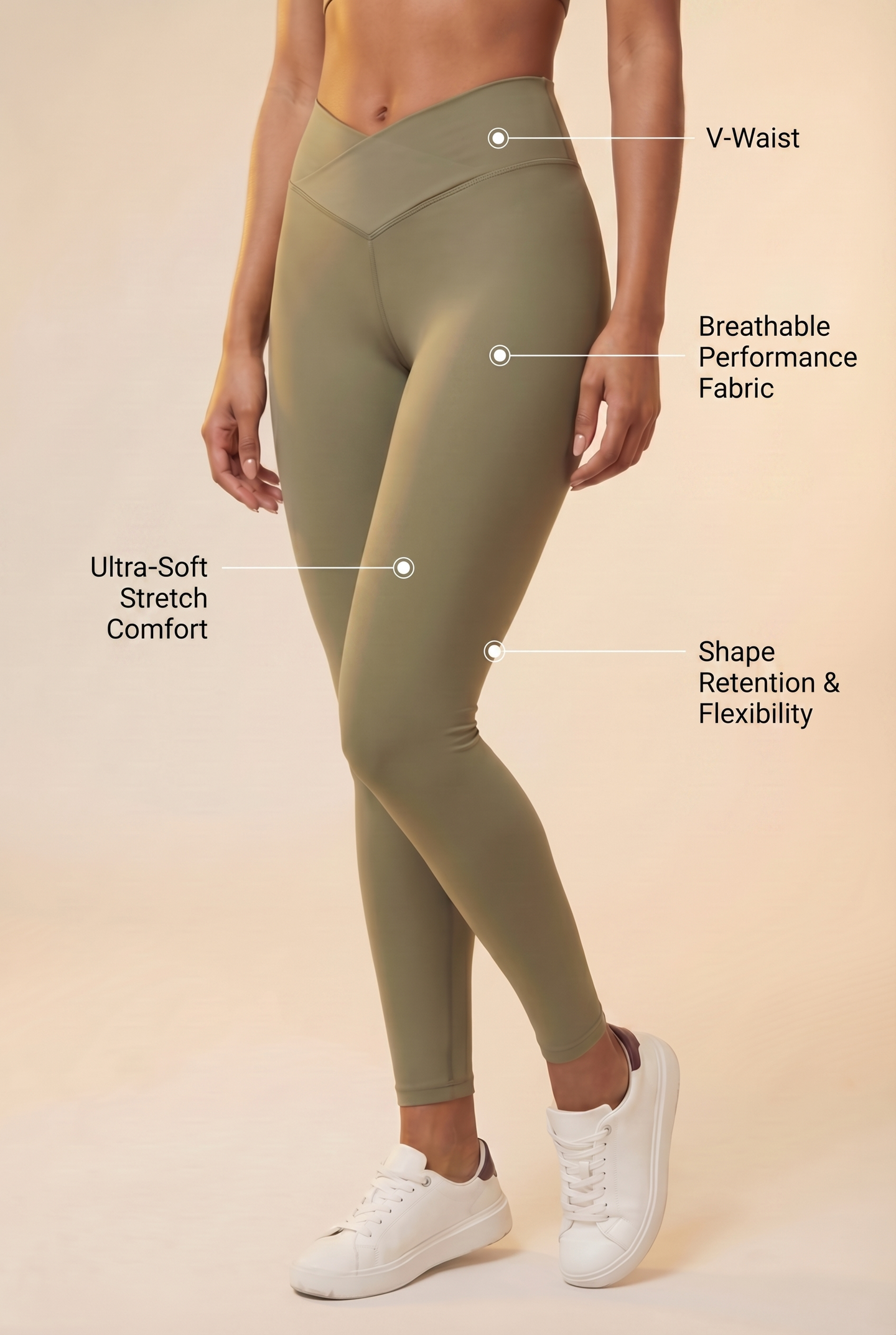 CoreFit V-Waist Legging  by Profit Outfits