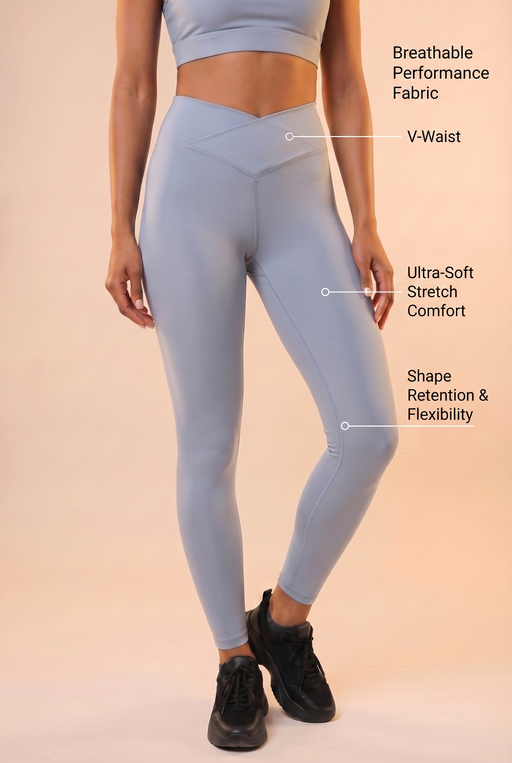 CoreFit V-Waist Legging  by Profit Outfits