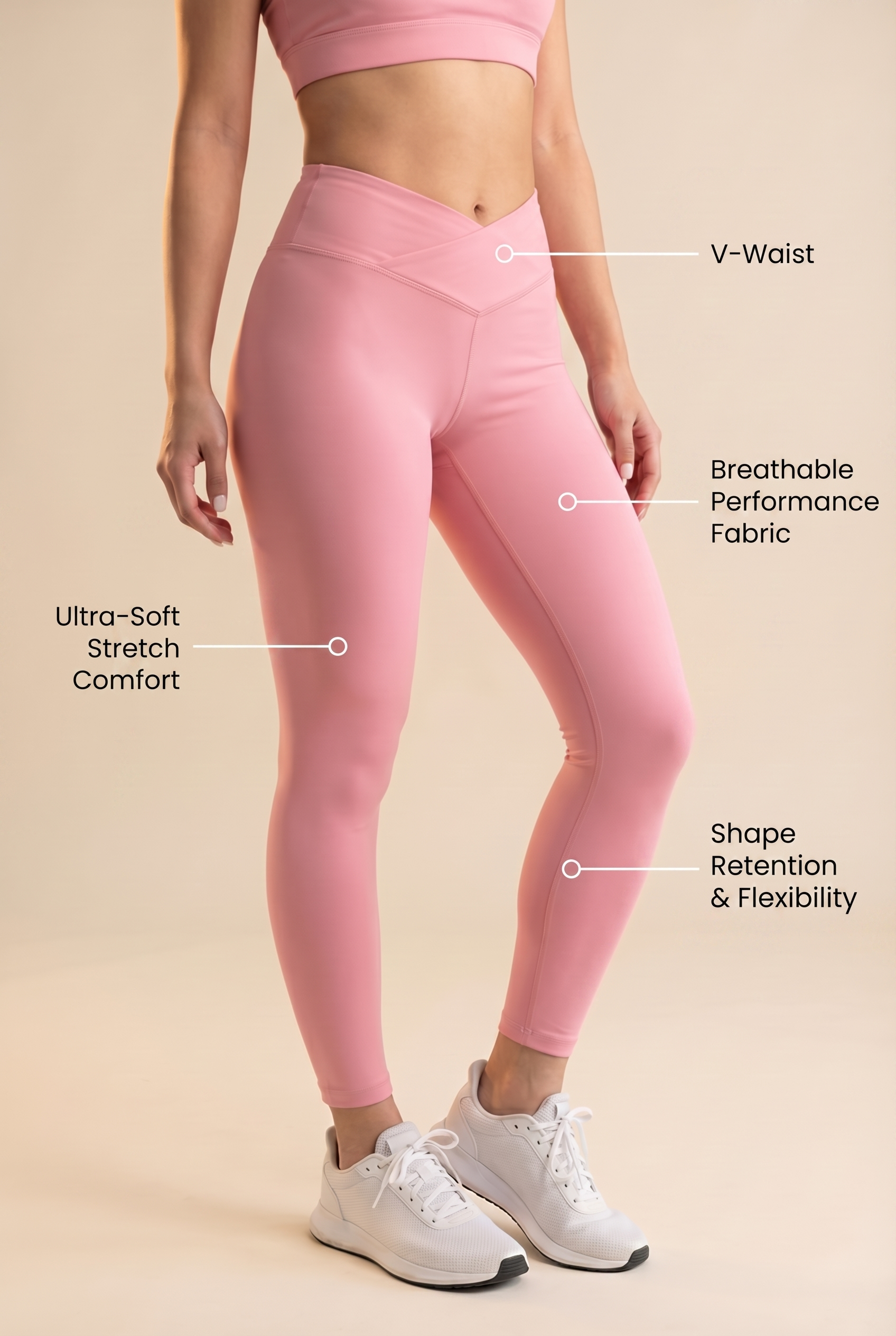 CoreFit V-Waist Legging  by Profit Outfits