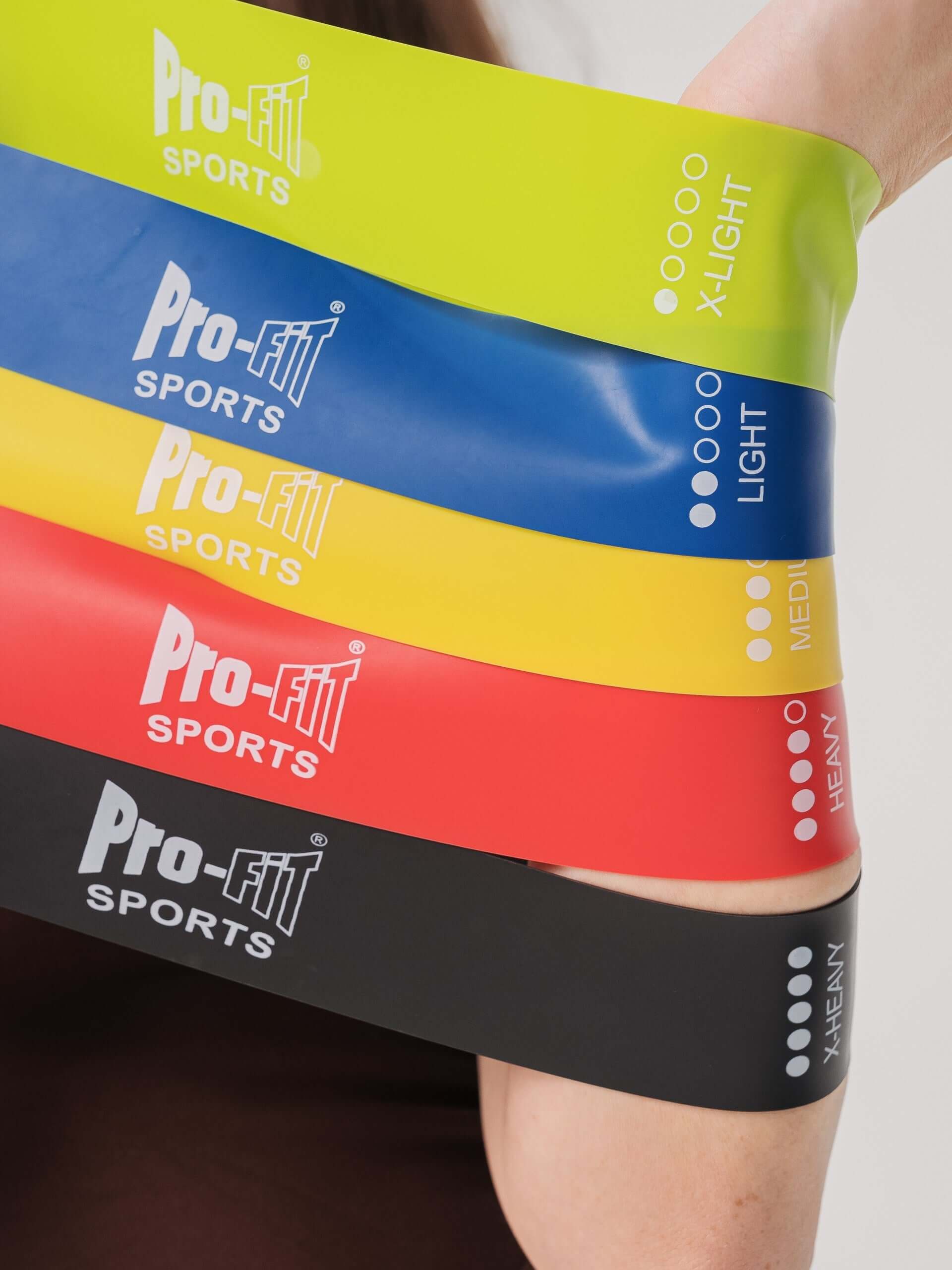 Five Weight Resistance Band (RESISTANCE BAND-Black / Red / Green / Yellow / Blue-) - Activewear | Resistance Band | Starting at $8.0 from Profit Outfits