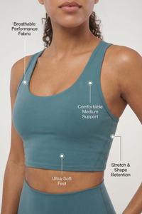 Fashion Crop Sports Bra Apparel & Accessories > Activewear > Sports Bras by Profit Outfits