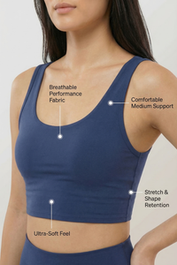 Fashion Crop Sports Bra Apparel & Accessories > Activewear > Sports Bras by Profit Outfits