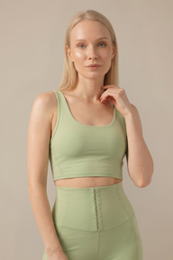 Fashion Crop Sports Bra - Grass Green Apparel & Accessories > Activewear > Sports Bras by Profit Outfits