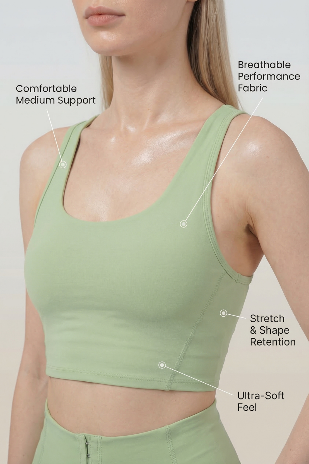 Fashion Crop Sports Bra  by PROFIT OUTFITS