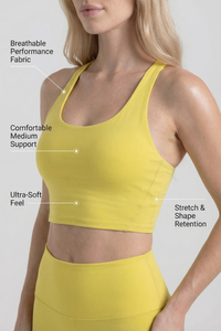 Fashion Crop Sports Bra  by PROFIT OUTFITS