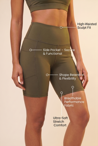 Flex 3-Pocket Bike Shorts Apparel & Accessories > Activewear > Shorts > Bike Shorts by Profit Outfits