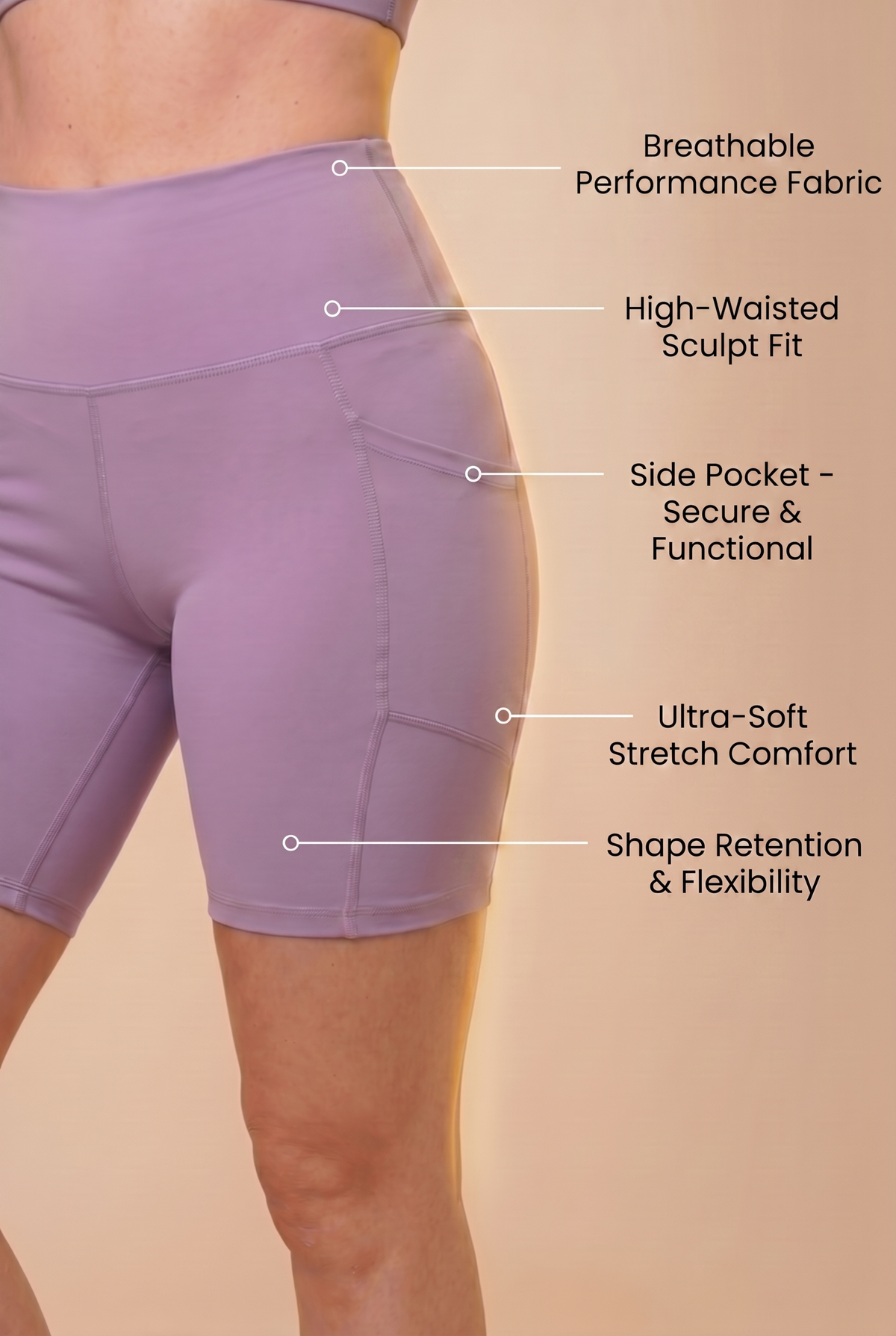 Flex 3-Pocket Bike Shorts Apparel & Accessories > Activewear > Shorts > Bike Shorts by Profit Outfits