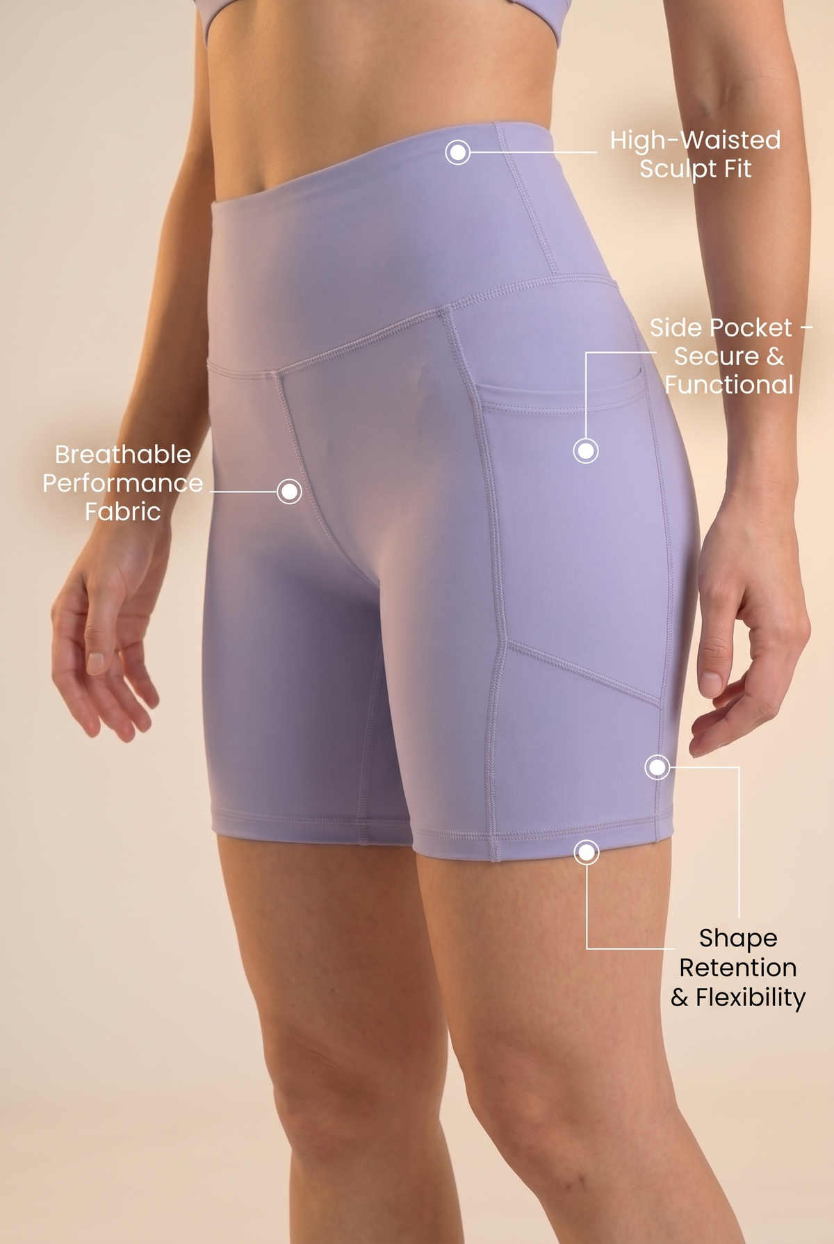 Flex 3-Pocket Bike Shorts Apparel & Accessories > Activewear > Shorts > Bike Shorts by Profit Outfits