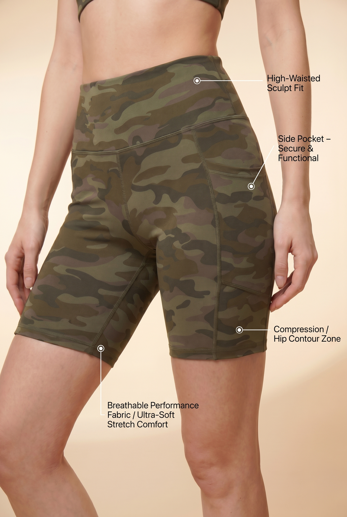 Flex 3-Pocket Bike Shorts Apparel & Accessories > Activewear > Shorts > Bike Shorts by Profit Outfits
