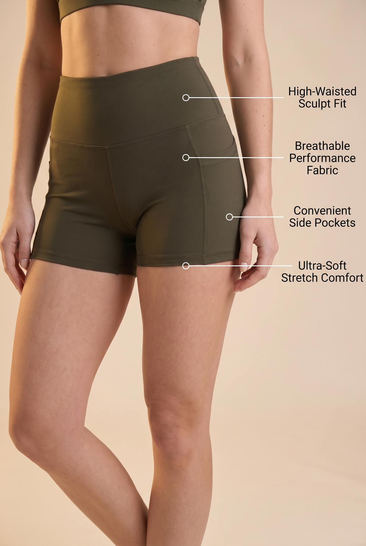 Flex 3-Pocket Performance Shorts Apparel & Accessories > Activewear > Shorts by Profit Outfits