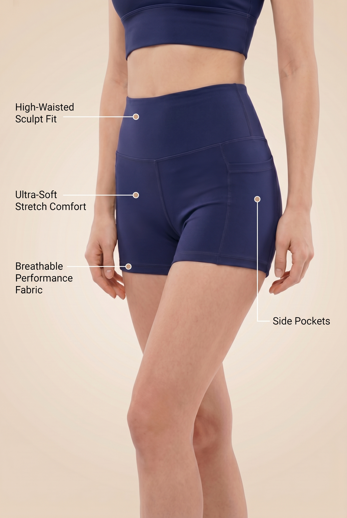 Flex 3-Pocket Performance Shorts Apparel & Accessories > Activewear > Shorts by Profit Outfits