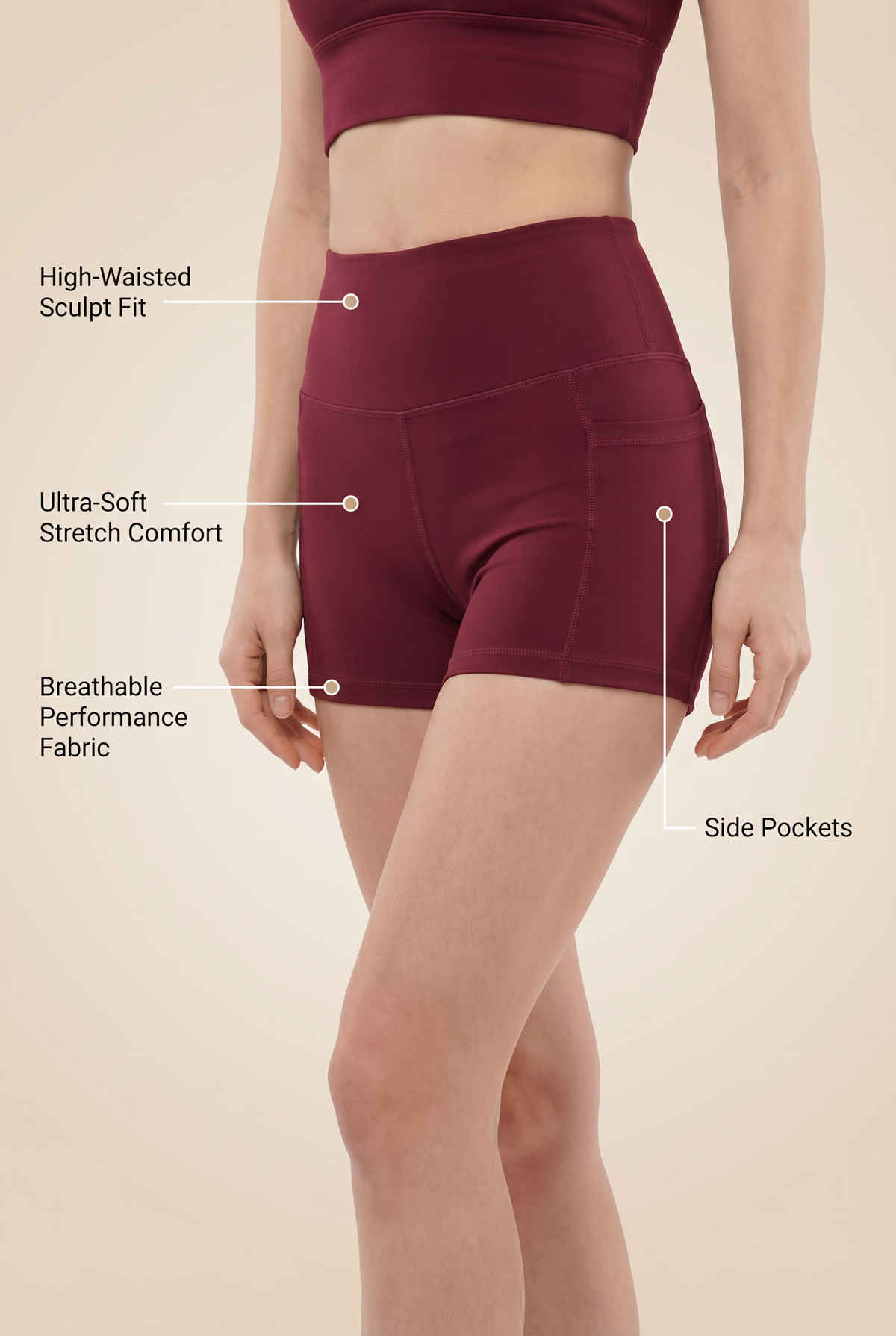 Flex 3-Pocket Performance Shorts Apparel & Accessories > Activewear > Shorts by Profit Outfits