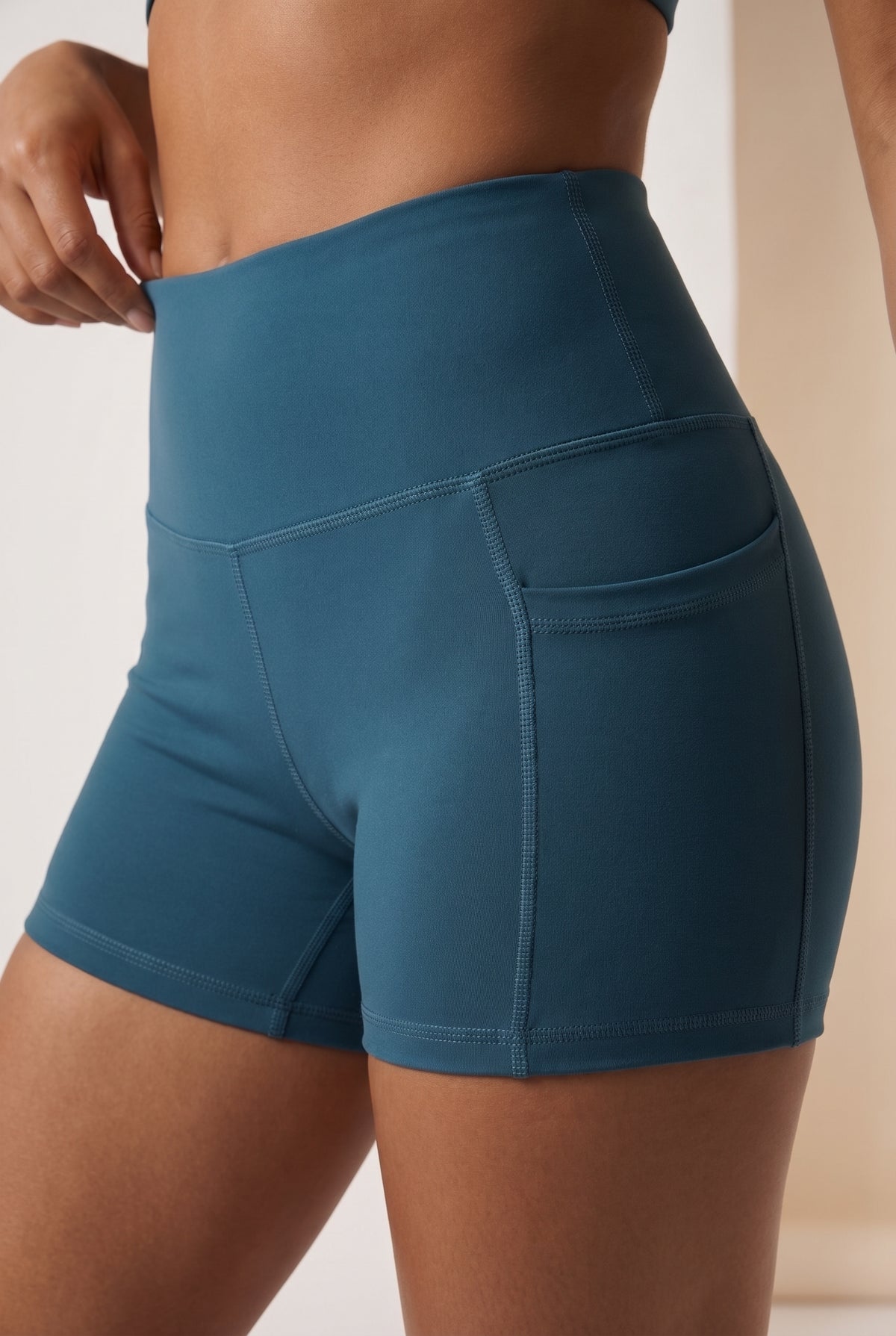 Flex 3-Pocket Performance Shorts - Bean Green Apparel & Accessories > Activewear > Shorts by Profit Outfits