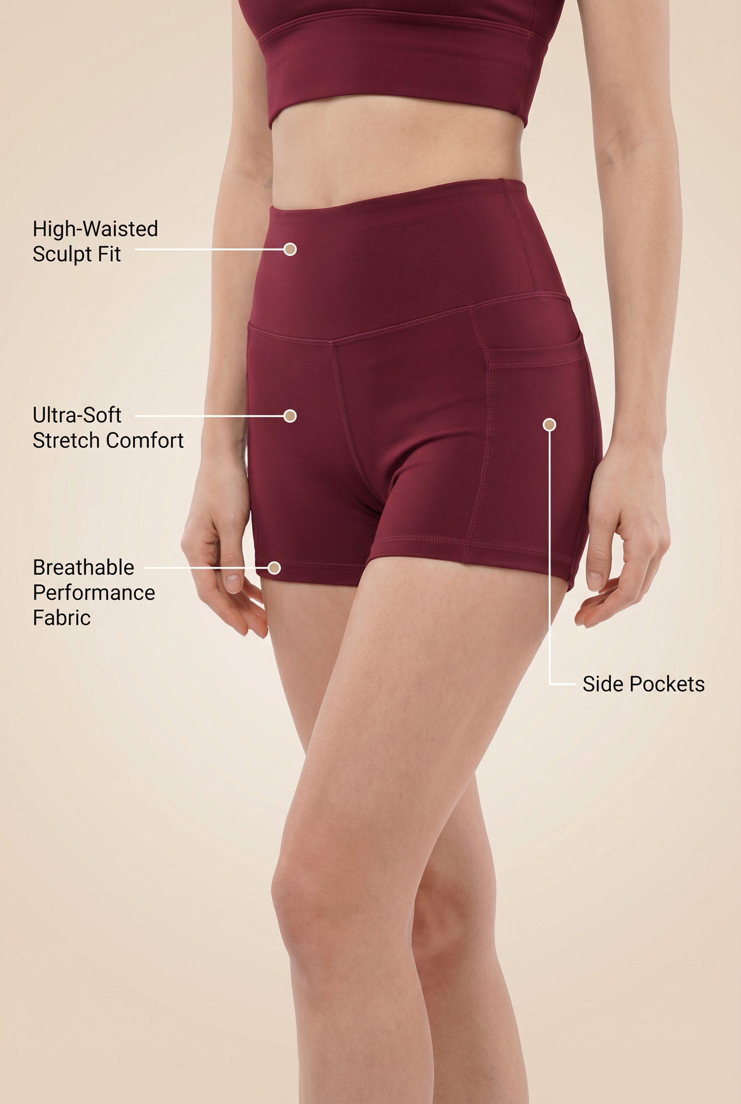 Flex 3-Pocket Performance Shorts  by PROFIT OUTFITS