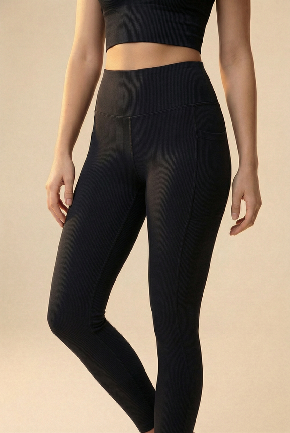 FlexPocket Full-Length High-Waist Legging Apparel & Accessories > Activewear > Leggings > High-Waist Leggings by Profit Outfits