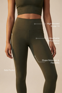 FlexPocket Full-Length High-Waist Legging  by PROFIT OUTFITS