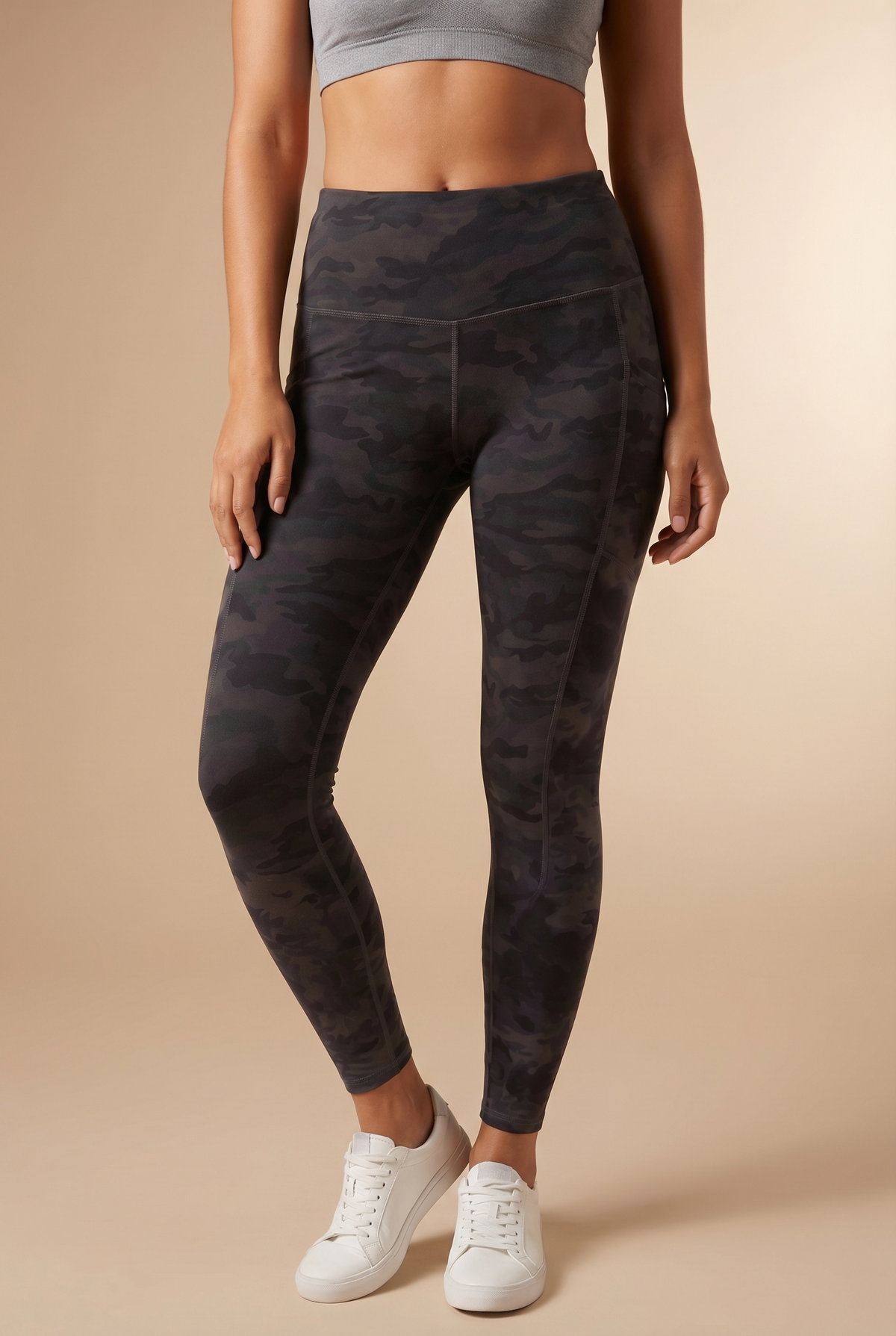 FlexPocket High-Waist Legging in Grey Camo
