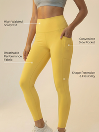 FlexPocket High-Waist Legging Apparel & Accessories > Activewear > Leggings > High-Waist Leggings by Profit Outfits
