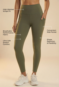 FlexPocket High-Waist Legging  by PROFIT OUTFITS
