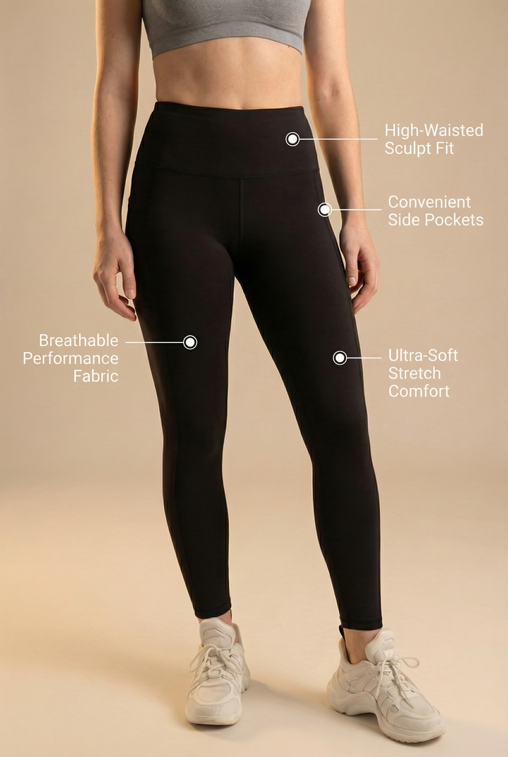 FlexPocket High-Waist Legging  by PROFIT OUTFITS