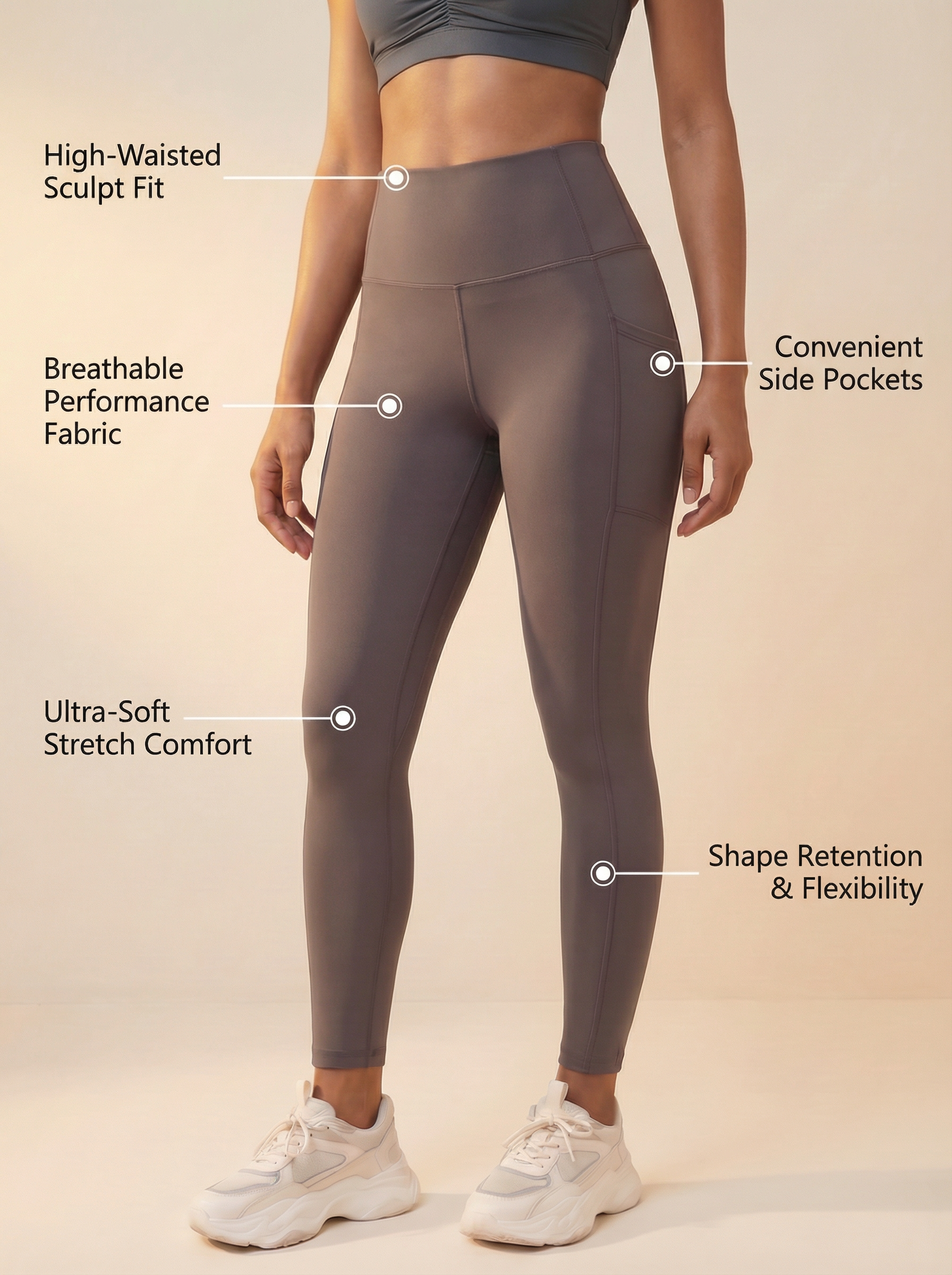 FlexPocket High-Waist Legging  by PROFIT OUTFITS