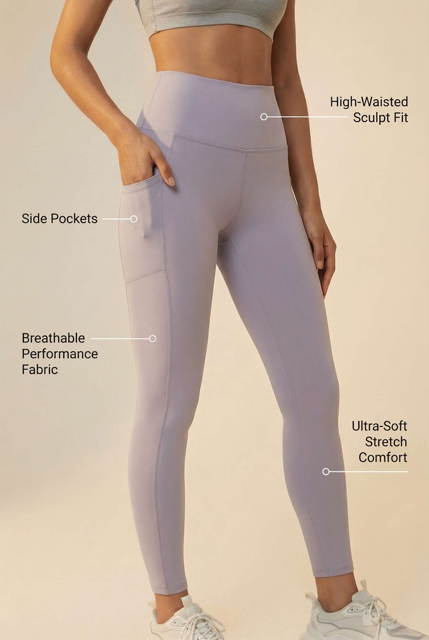 FlexPocket High-Waist Legging  by Profit Outfits