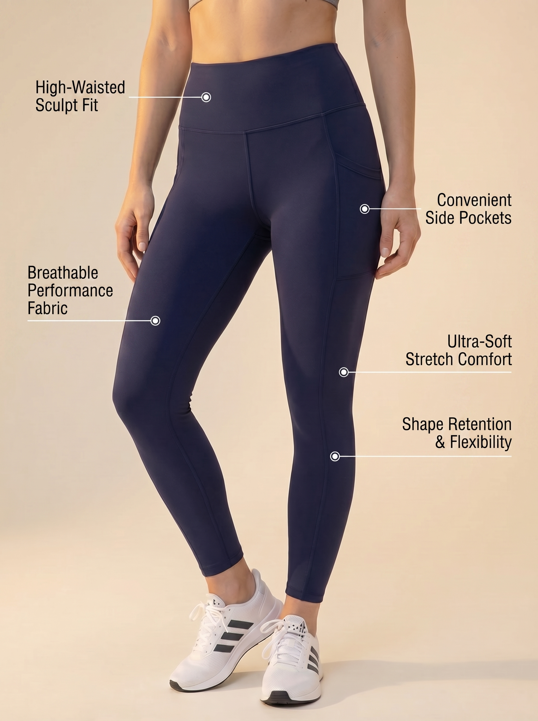 FlexPocket High-Waist Legging  by PROFIT OUTFITS