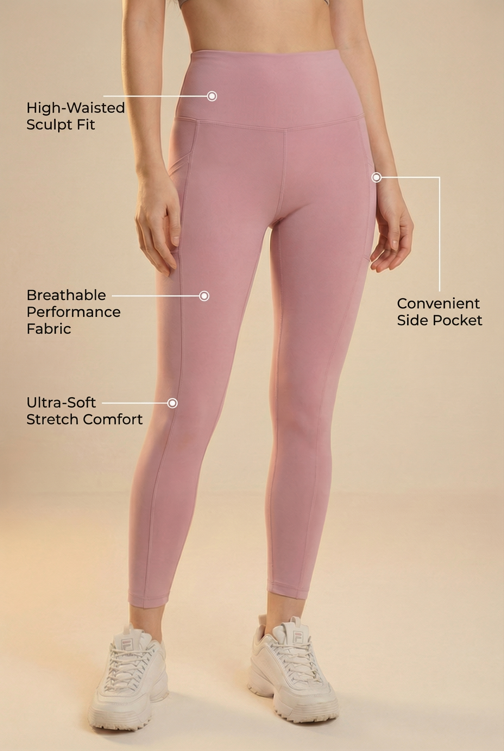 FlexPocket High-Waist Legging  by PROFIT OUTFITS