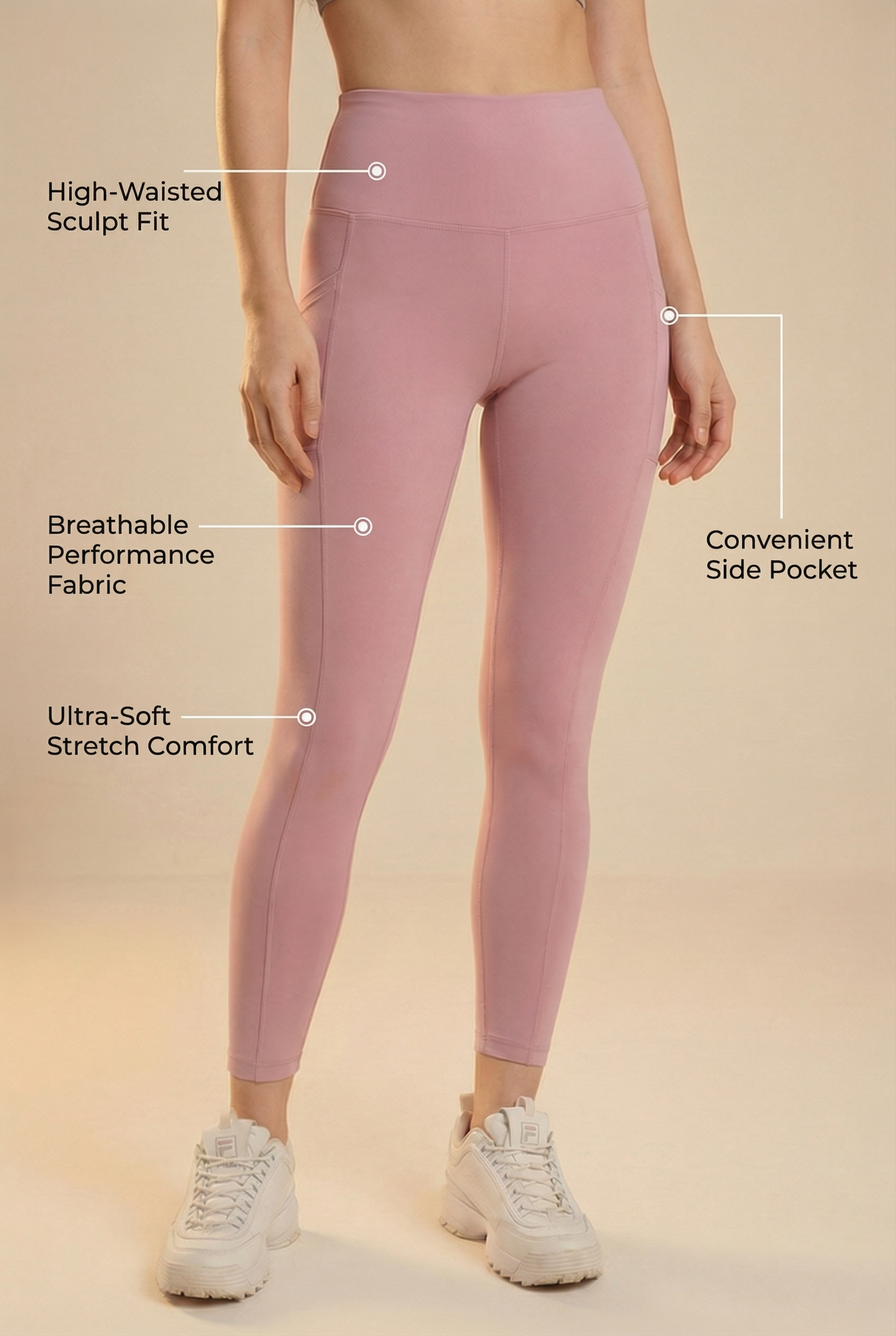 FlexPocket High-Waist Legging  by Profit Outfits