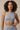 Mesh Panel High-Neck Strappy Sports Bra