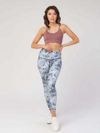 Melange High-Waist Legging Apparel & Accessories > Activewear > Leggings > High-Waist Leggings by Profit Outfits