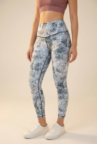 Melange High-Waist Legging Apparel & Accessories > Activewear > Leggings > High-Waist Leggings by Profit Outfits