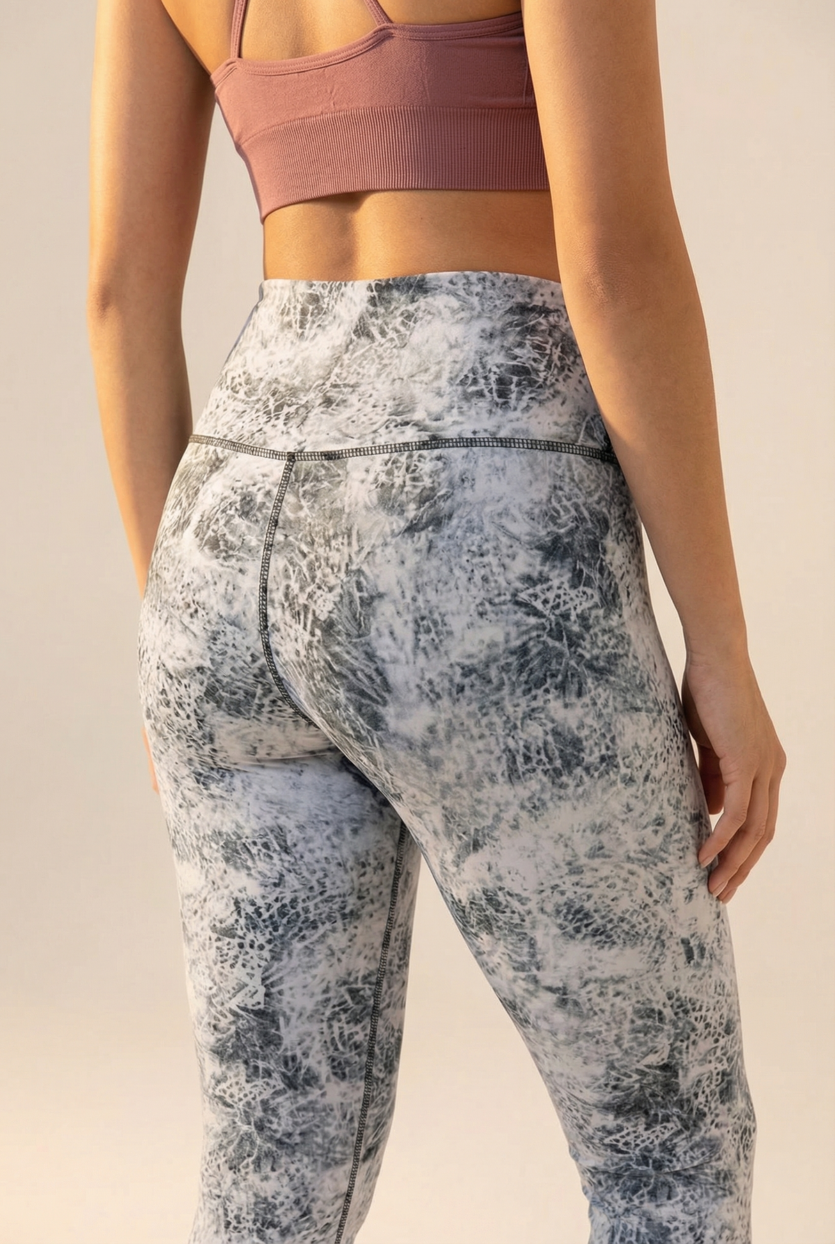 Melange High-Waist Legging Apparel & Accessories > Activewear > Leggings > High-Waist Leggings by Profit Outfits