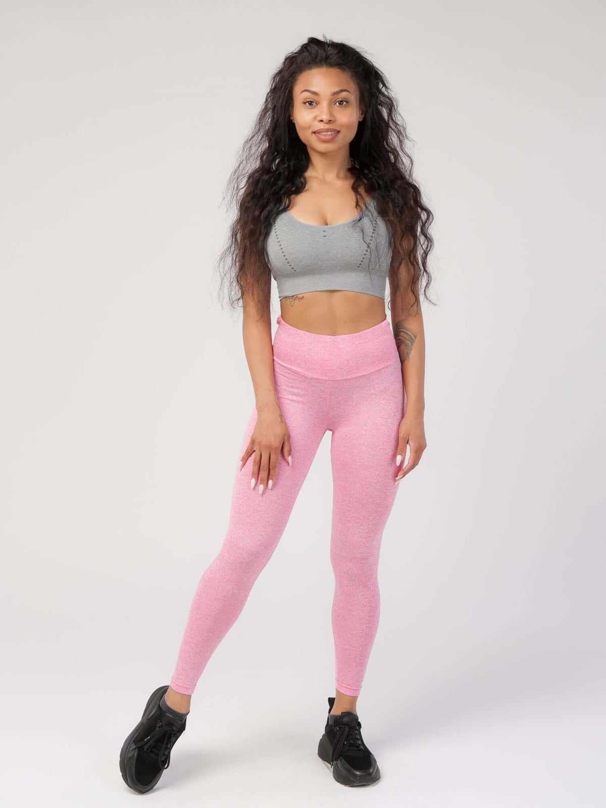 Melange Seamless High-Waist Legging Apparel & Accessories > Activewear > Leggings > High-Waist Leggings by Profit Outfits