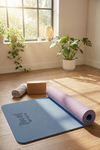 Reversible Studio Yoga Mat - Blue/LT Purple Sporting Goods > Exercise & Fitness > Yoga & Pilates > Yoga Mats by Profit Outfits