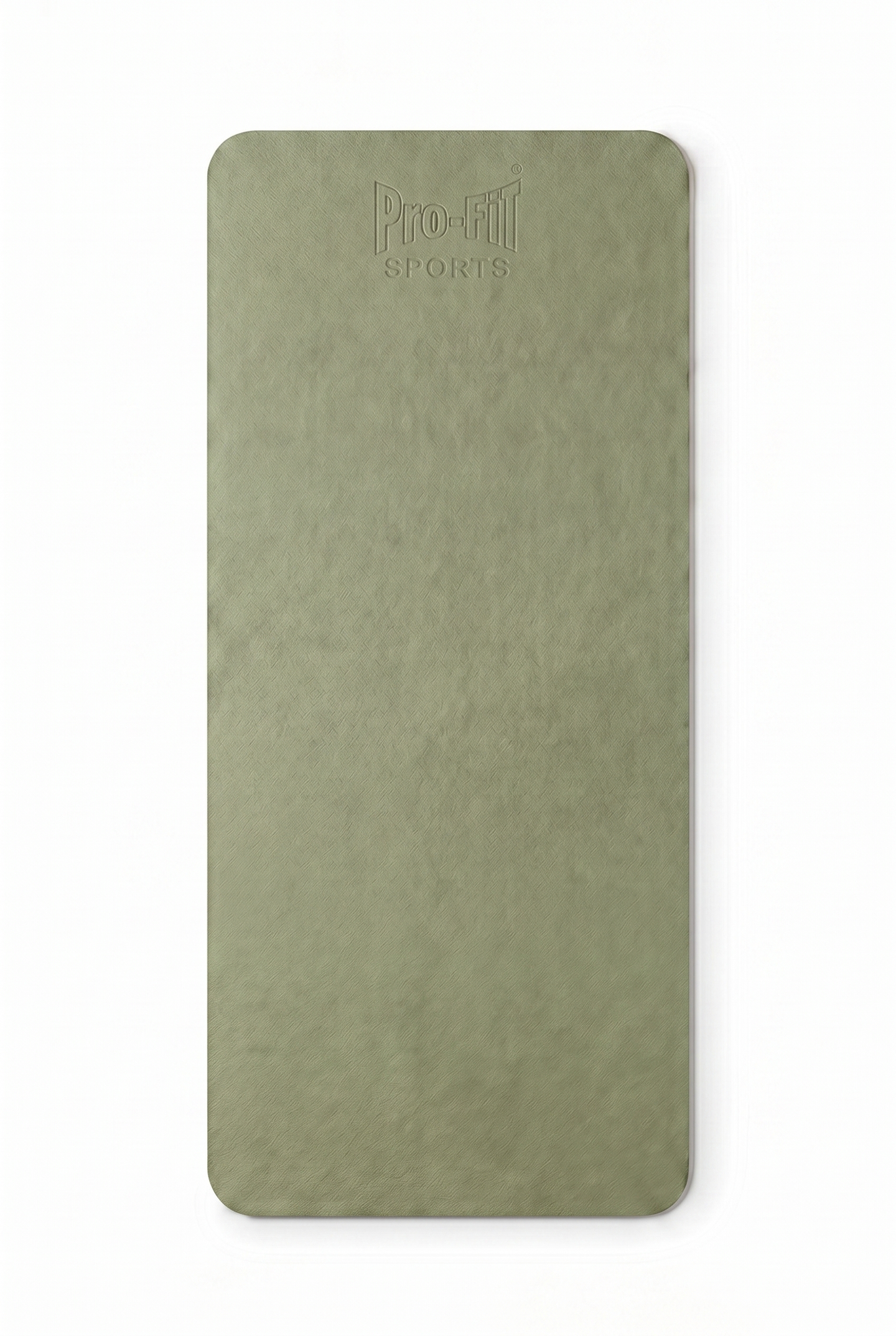 Reversible Studio Yoga Mat - Green/LT Gray  by PROFIT OUTFITS