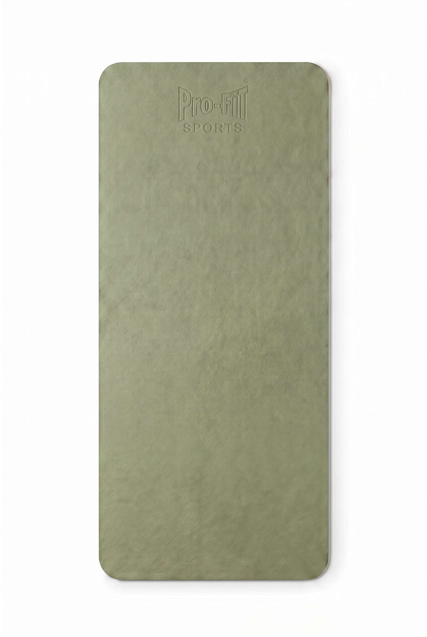Reversible Studio Yoga Mat - Green/LT Gray  by PROFIT OUTFITS
