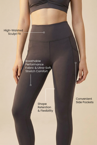 Sculpt Pocket Scrunch Legging Apparel & Accessories > Activewear > Leggings > High-Waist Leggings by Profit Outfits