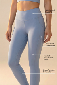 Sculpt Pocket Scrunch Legging  by PROFIT OUTFITS