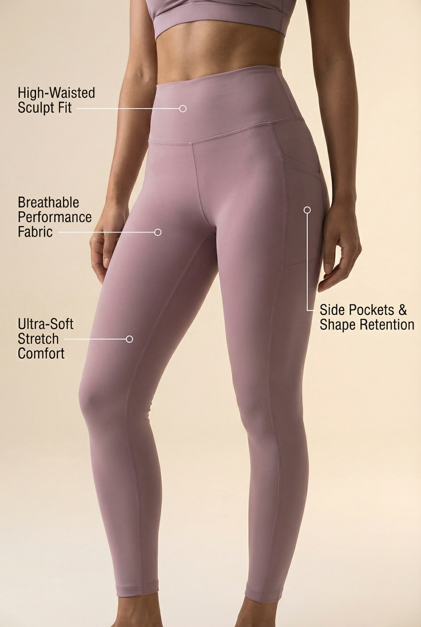 Sculpt Pocket Scrunch Legging  by PROFIT OUTFITS