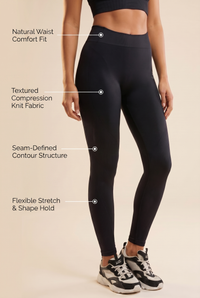 Seamless Melange High-Waist Legging Apparel & Accessories > Activewear > Leggings > High-Waist Leggings by Profit Outfits