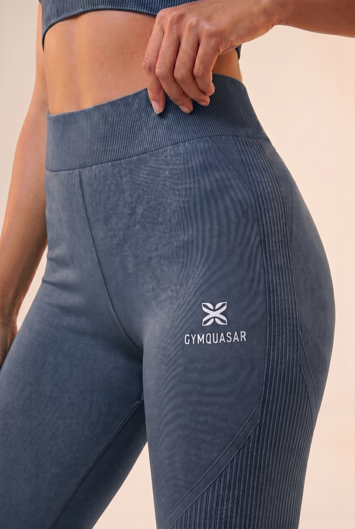 Seamless Melange High-Waist Legging Apparel & Accessories > Activewear > Leggings > High-Waist Leggings by Profit Outfits